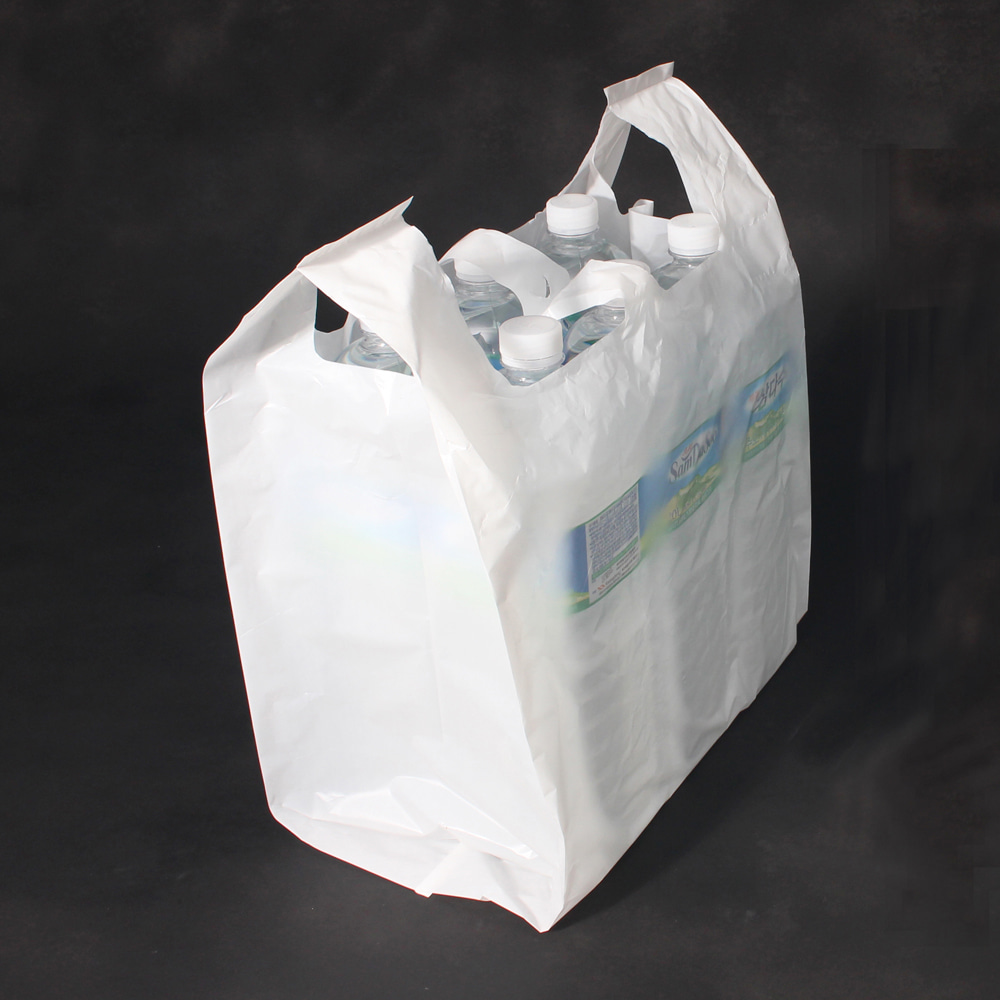 배달봉투 대 유백 100매 손잡이비닐봉투 비닐봉지